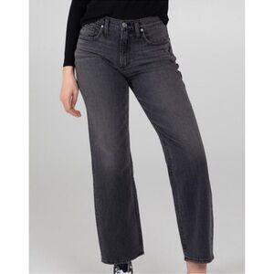 Women’s Silver Jeans Co. High Rise Frisco Straight Jeans Faded Black Size 29